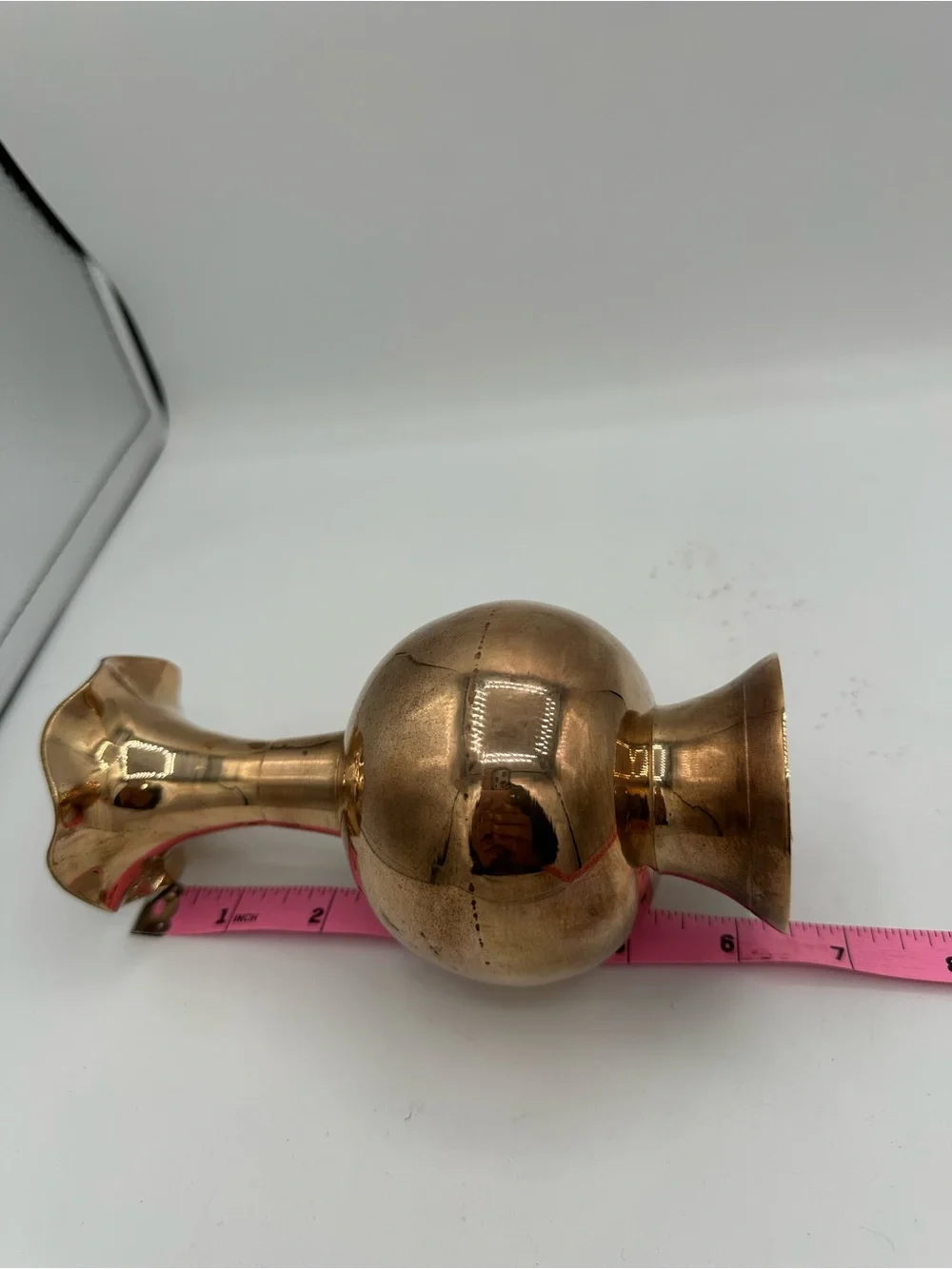 Solid brass from India 6” vase